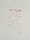 Rose gold fish baby mobile, marine crib mobile nursery, night baby mobile, kids mobile, minimalist mobile, gender neutral wood mobile