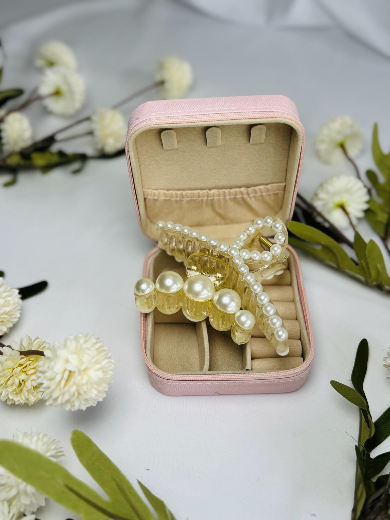 Cute Pink and Purple Spa Gift Box – Jewelry Organizer Self-Care Kit