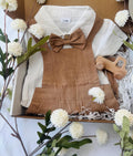 Baby Boy Gift Box – Newborn Outfit Set with Bowtie, Wooden Toy Truck & Swaddle Blanket | Baby Shower Gift | 3-6 Months