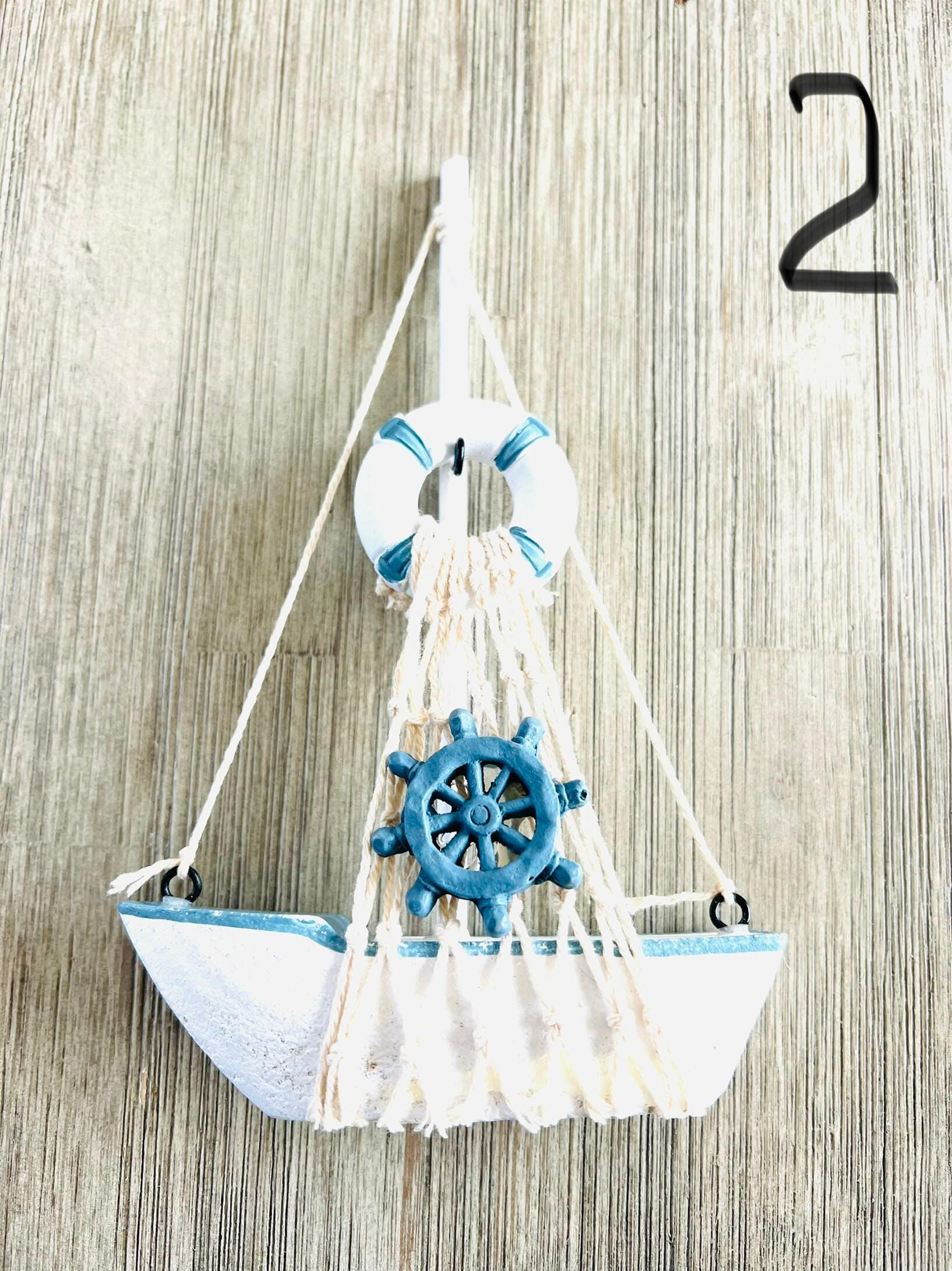 Fishing baby mobile, marine crib mobile nursery, boat fish bird baby toddler mobile, modern minimalist mobile, gender neutral mobile