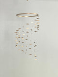 Gold silver fish baby mobile, marine crib mobile nursery, night baby mobile, wood kids mobile, minimalist mobile, gender neutral mobile