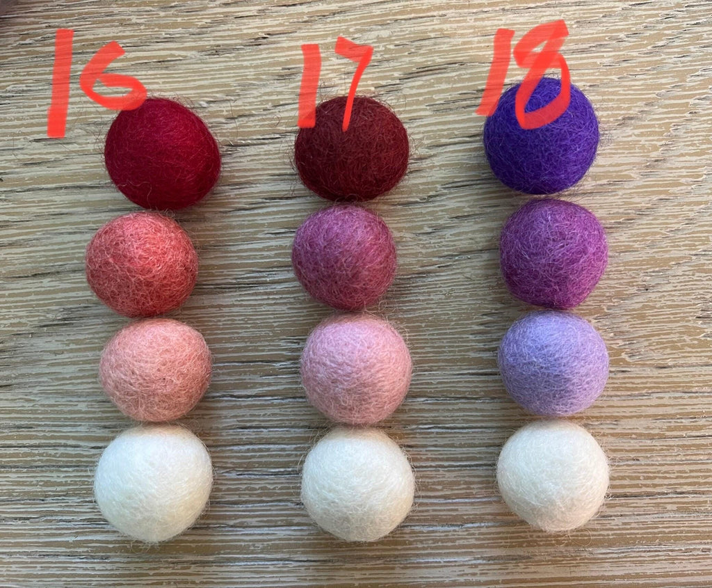 Terracotta ombré felt wool ball mobile, pom pom mobile, felt pom pom mobile, felt ball mobile, minimalist mobile, boho nursery decor