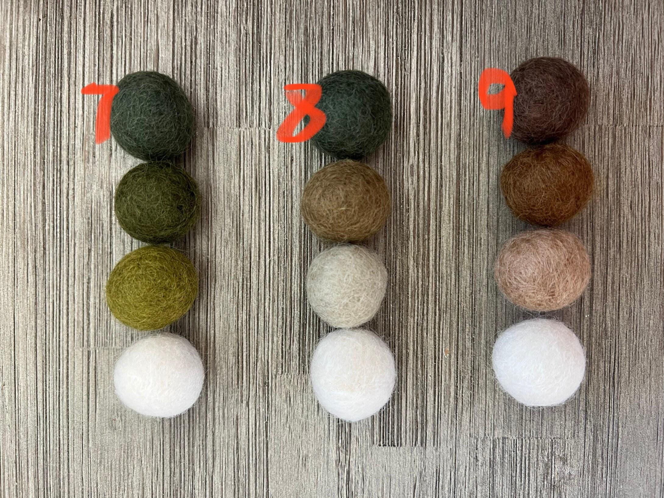 Monochrome felt wool ball mobile, pom pom mobile, felt pom pom mobile, felt ball mobile, minimalist mobile, boho nursery decor