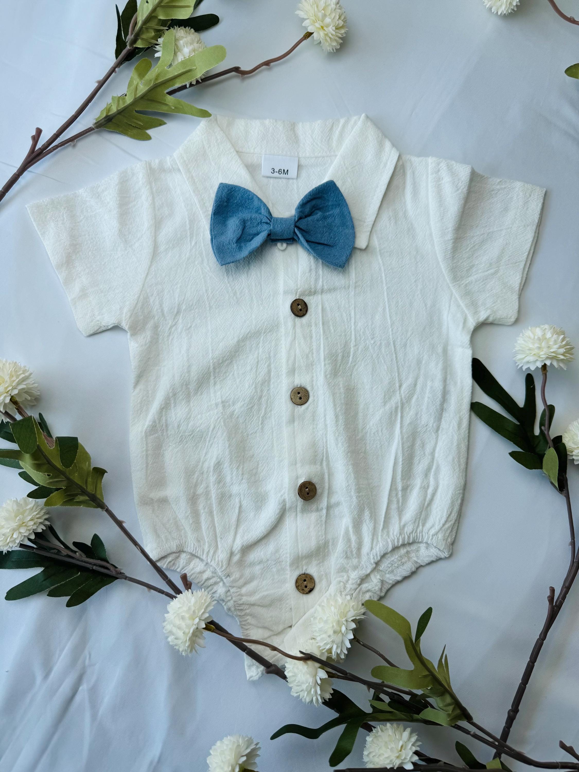 Baby Boy Gift Box – Newborn Outfit Set with Bowtie, Wooden Toy Truck & Swaddle Blanket | Baby Shower Gift | 3-6 Months