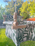 Green Baby Toddler Fabric Swing Minimalistic Baby Shipped in 3 days Customized Gift