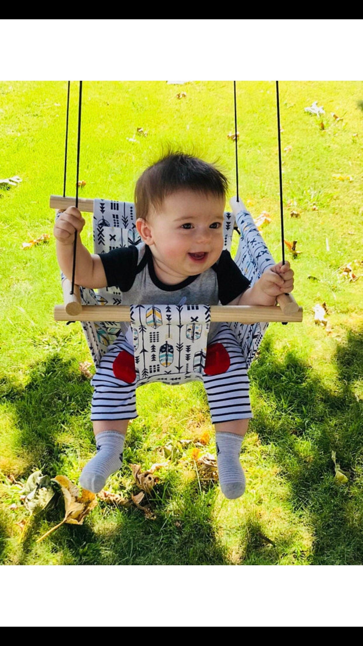 Baby Fabric Swing. Indoor/Outdoor Baby/Todler Swing.