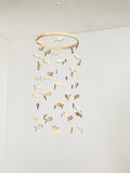Wood fishing baby mobile, marine crib mobile nursery, night baby mobile, kids mobile, minimalist mobile, gender neutral mobile
