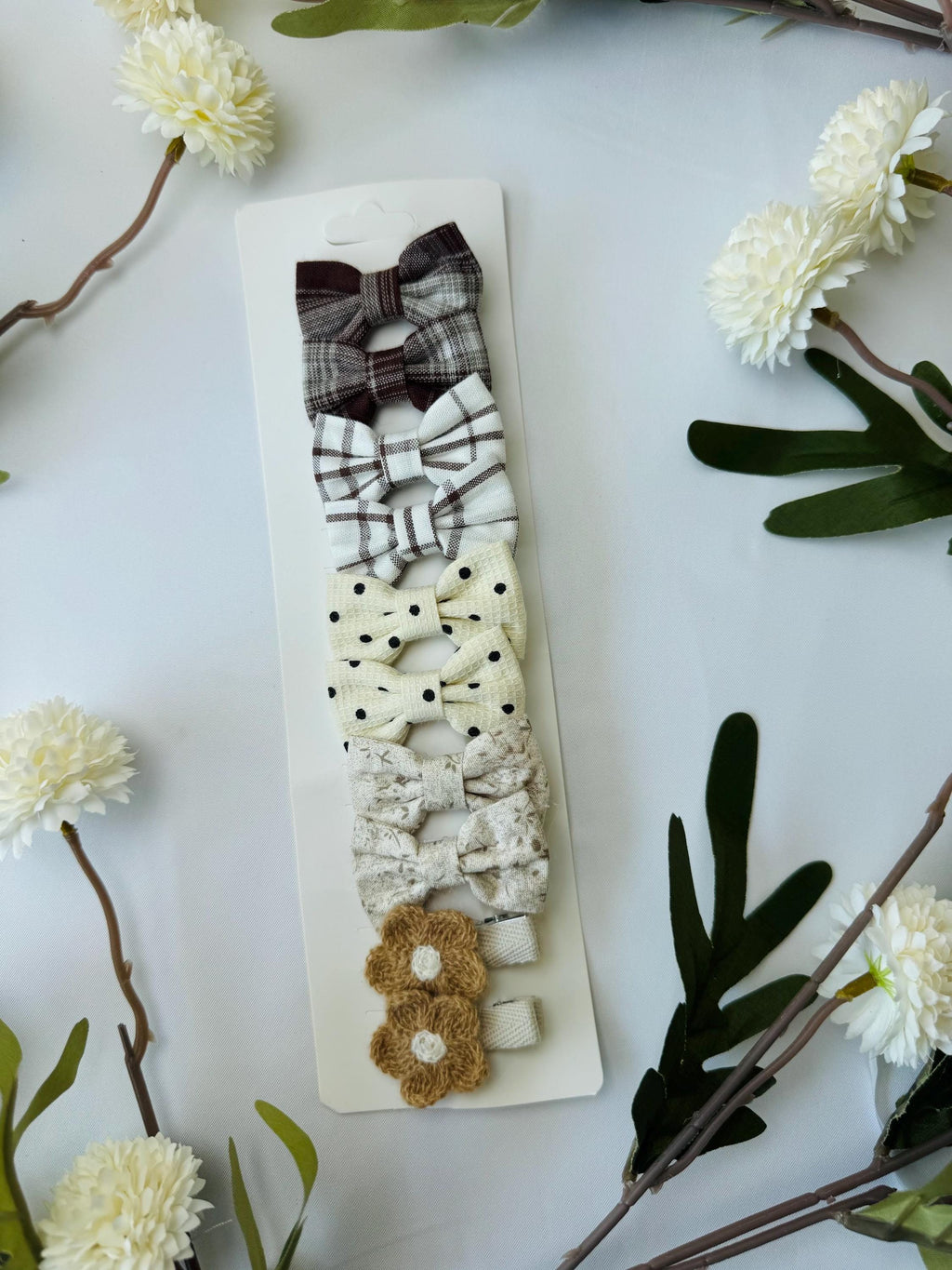 Christmas Gif Box Baby Gift Box – Ivory Knit Cardigan with Daisies, Headbands & Bib | Baby Shower Gift |  Outfit Set | Coming Home Gift