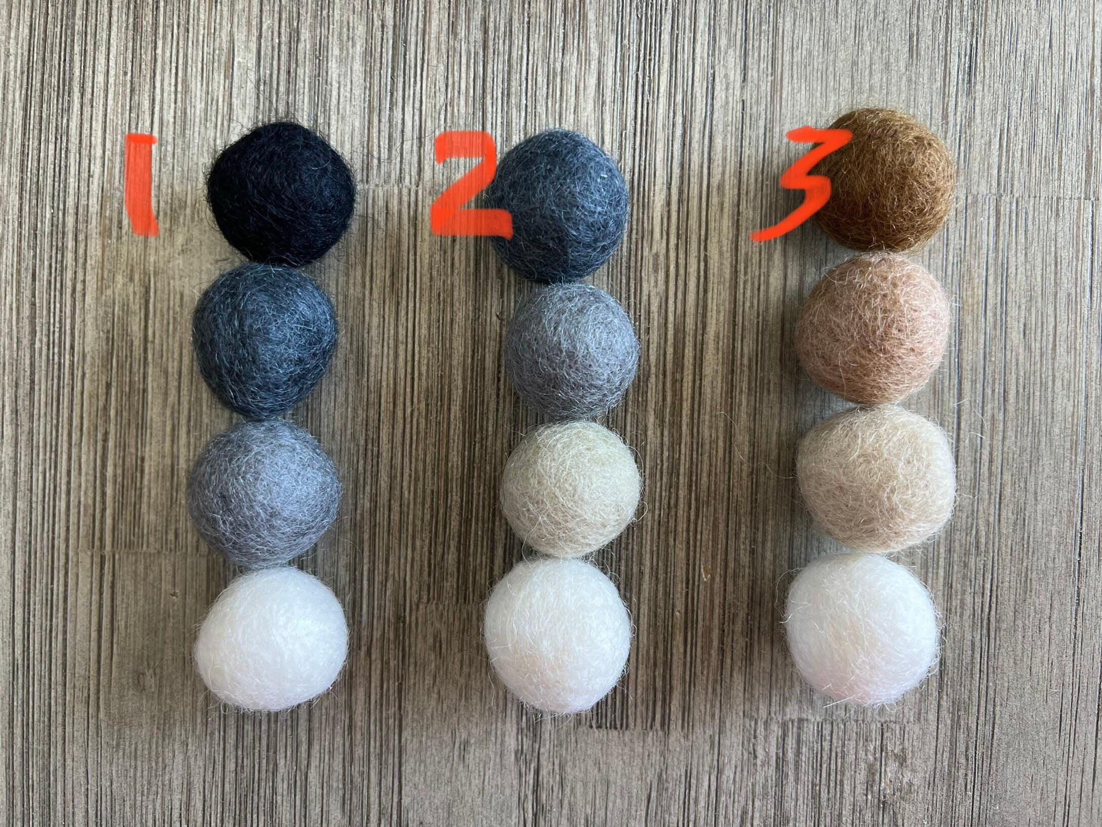 Terracotta ombré felt wool ball mobile, pom pom mobile, felt pom pom mobile, felt ball mobile, minimalist mobile, boho nursery decor
