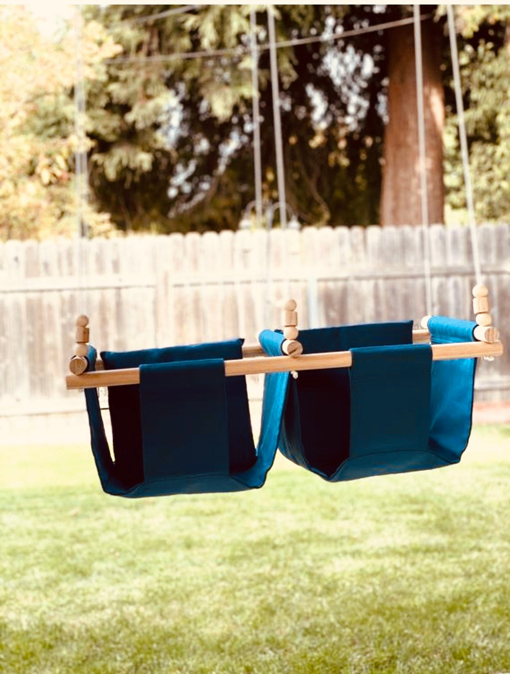 Outdoor Twins Siblings Baby Fabric Swing Hammock Shipped in 3 days Customize it