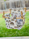 Rainbow Outdoor Baby Fabric Swing Hammock Shipped in 3 days Customize it