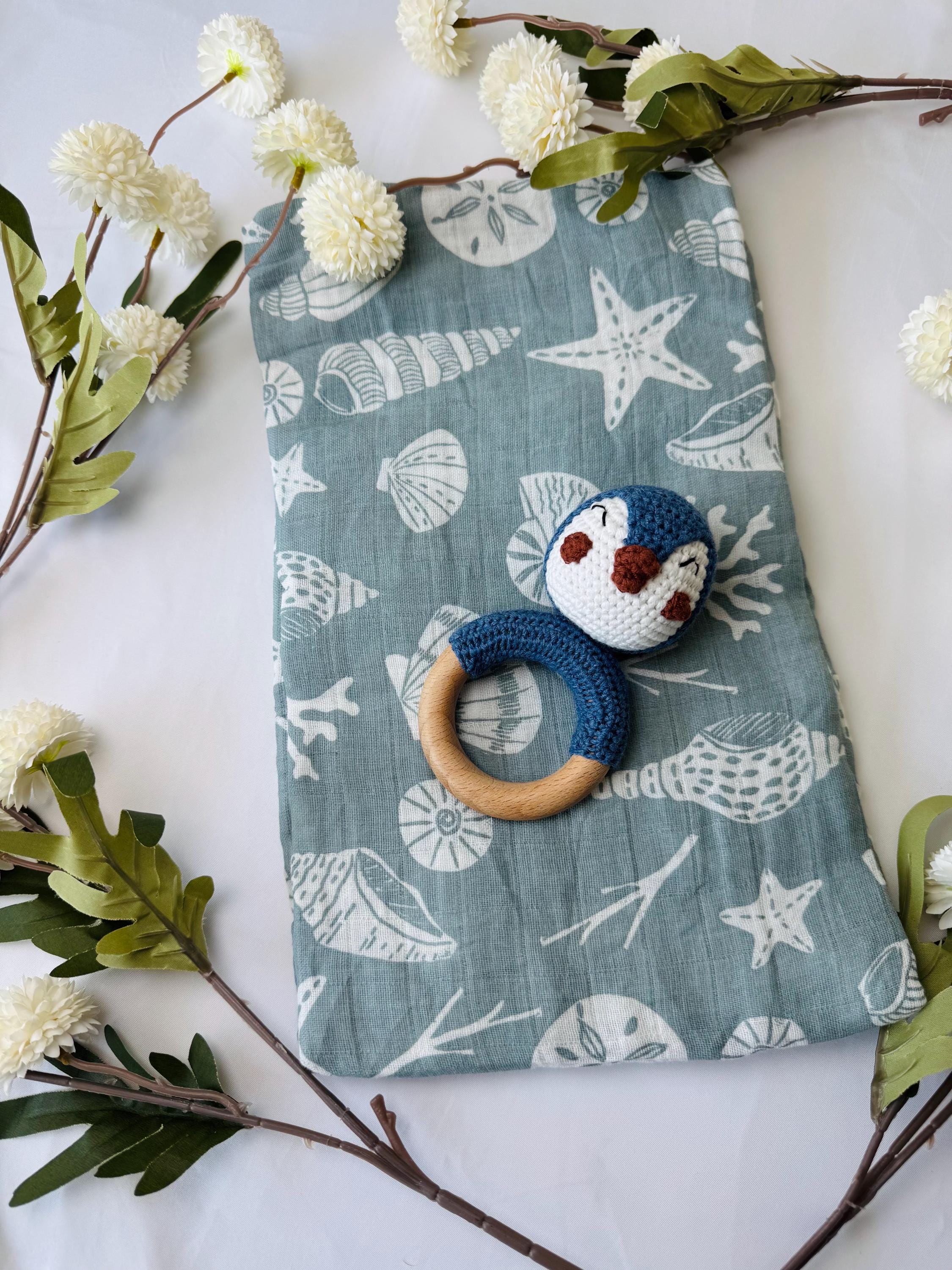 Baby Boy Gift Box – Newborn Outfit Set with Bowtie, Wooden Toy Truck & Swaddle Blanket | Baby Shower Gift | 3-6 Months