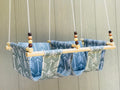Twin Babies Fabric Swing.  Double Indoor/Outdoor Baby/Todler Swing with a Pillow