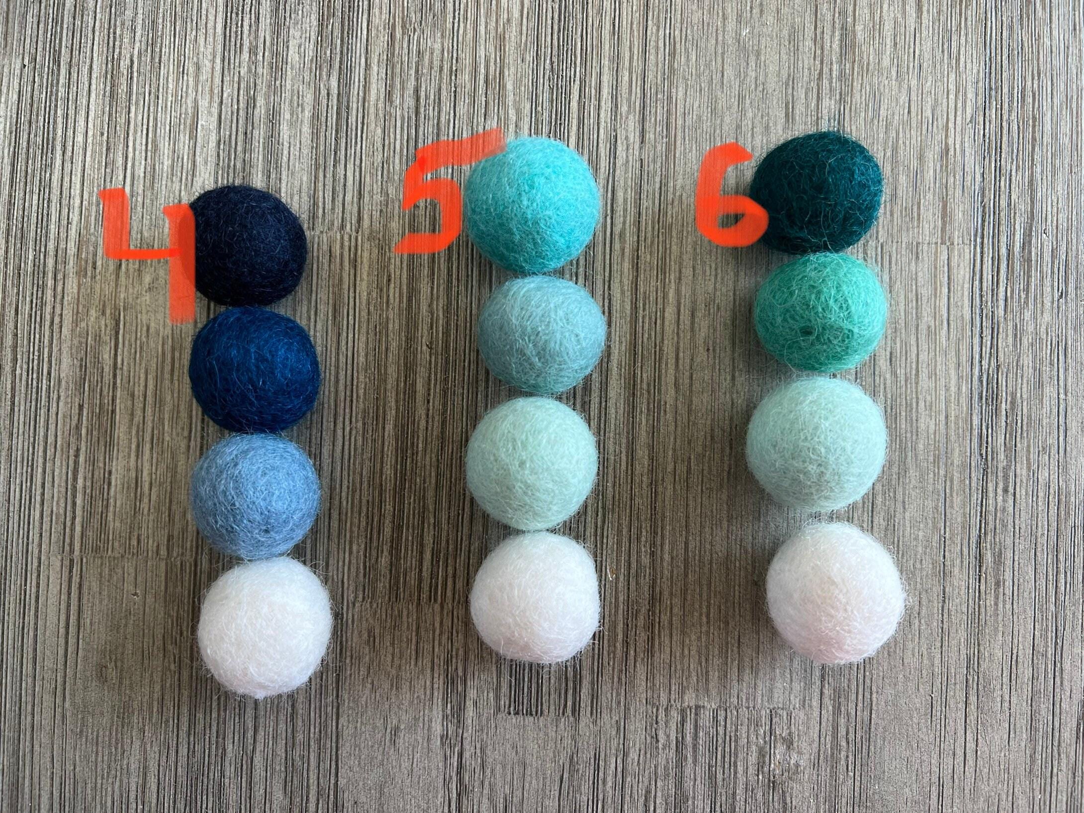 Terracotta ombré felt wool ball mobile, pom pom mobile, felt pom pom mobile, felt ball mobile, minimalist mobile, boho nursery decor