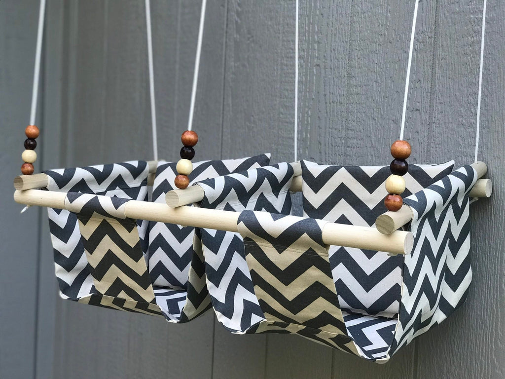 Twin Babies Fabric Swing.  Double Indoor/Outdoor Baby/Todler Swing with a Pillow