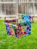 Rainbow Baby Toddler Fabric Swing Minimalistic Baby Shipped in 3 days Customized Gift