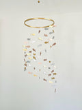 Multicolor fishing baby mobile, marine crib mobile nursery gold silver rose gold wood fish kids mobile toddler minimalist boho mobile